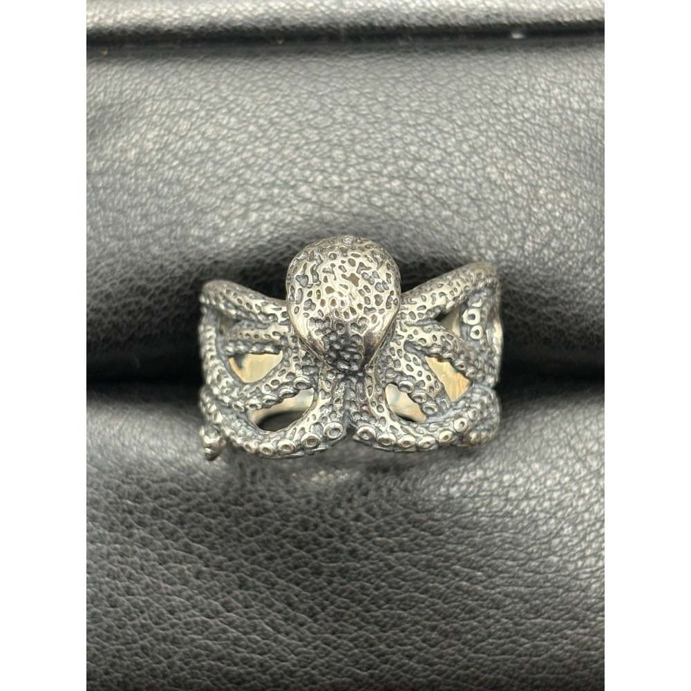 New Condition Sterling Silver Octopus Ring 8 Grams Size 10 G20